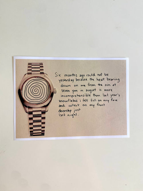 Six poem collage print