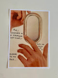 Mirror poem collage print