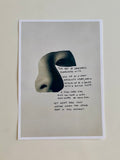 The Art of Loneliness poem collage print
